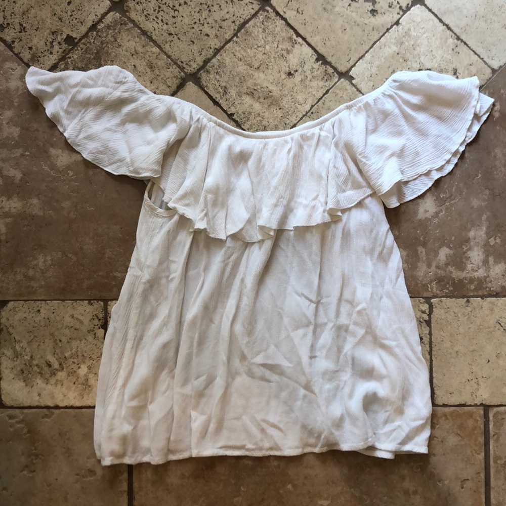 White Off the Shoulder Top